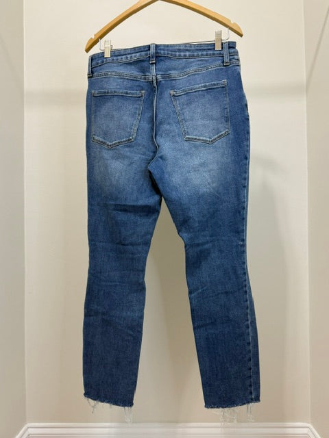 LC Lauren Conrad Skinny Jeans Distressed Raw Hem Sz14