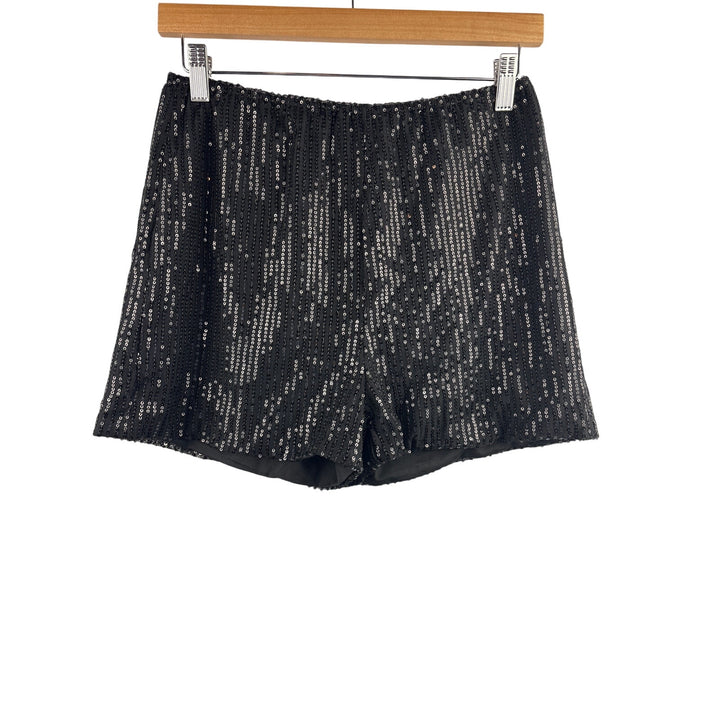 Women’s Ruddon Medium Black Sequin Mini Shorts