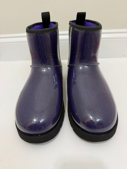 UGG Classic Clear Mini Waterproof Boots Violet Purple Sz10