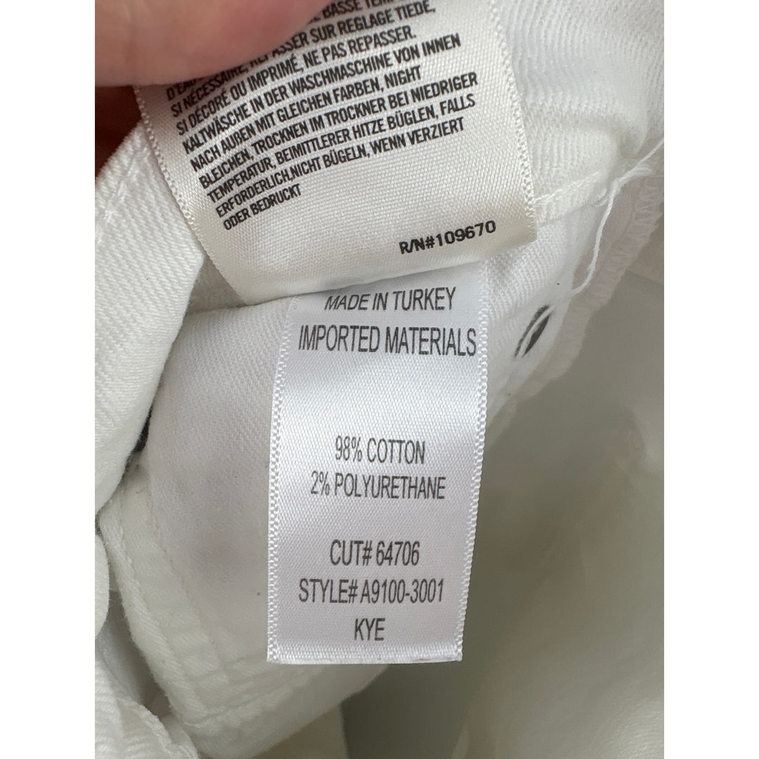 Women’s Agolde Size 26 White Straight Leg Jeans