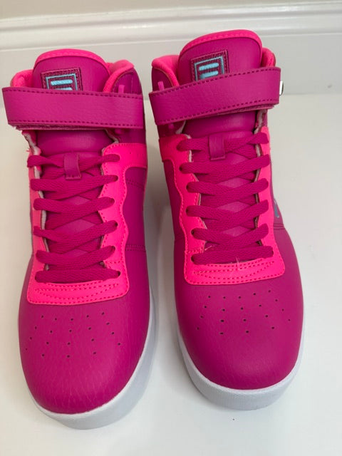 Fila Vulc 13 Superbright High Top Sneakers Pink Arrowfish NWT Sz10