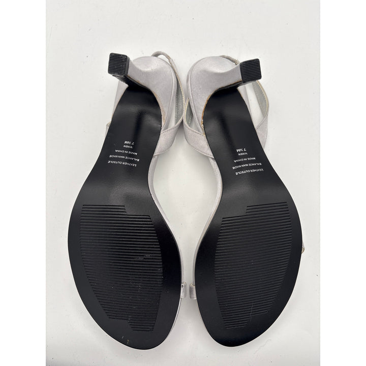 Women’s Jennifer Moore Size 7.5 Silver Slingback Heels