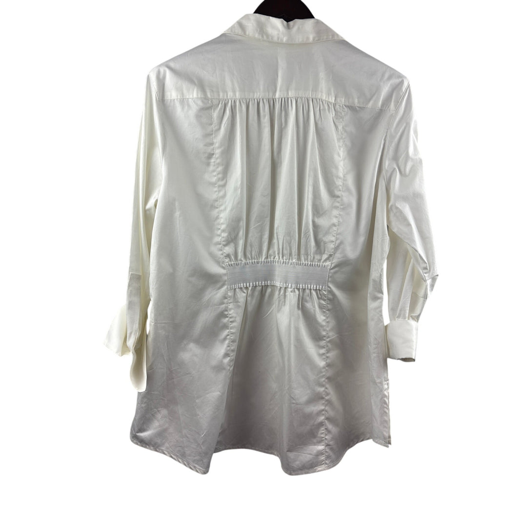 Women’s Cabi XL White Long Sleeve Blouse