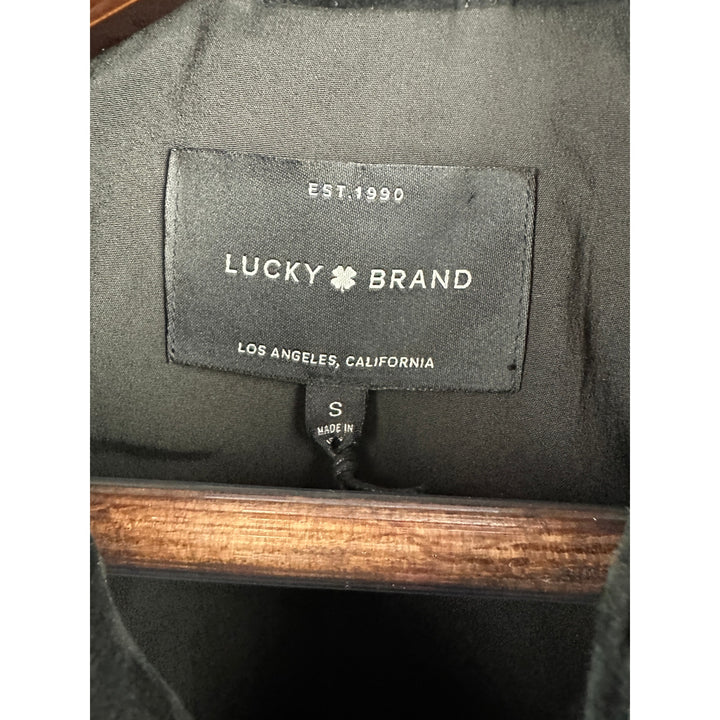 Women’s Lucky Brand Suede Trucker Jacket NWT Size S