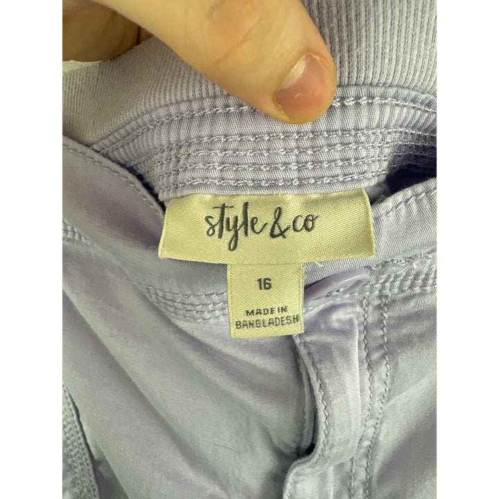 Women’s Style & Co Size 16 Lilac Cargo Capris