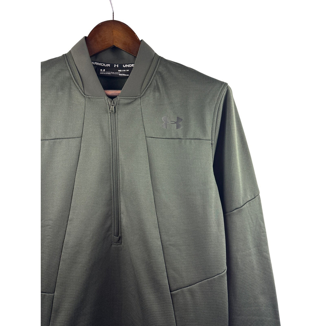Men’s Under Armour Medium Dark Green 3/4 Zip Pullover