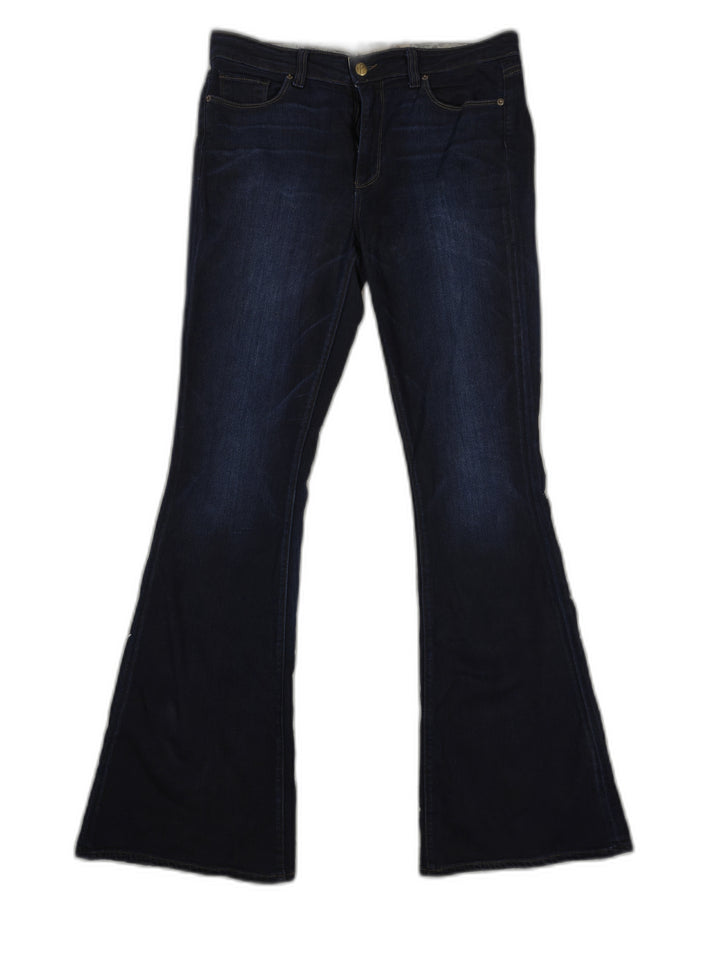 Paige High Rise Bell Canyon Flare Jeans Dark Indigo Size 32