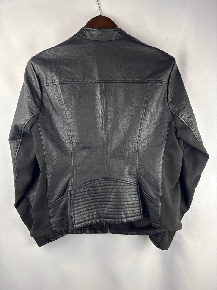 Women’s Torrid Size 1 Black Faux Leather Motor Jacket