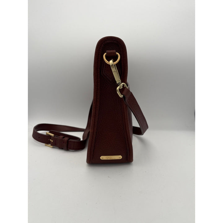 Women’s Gigi New York Reddish Brown Leather Crossbody Purse