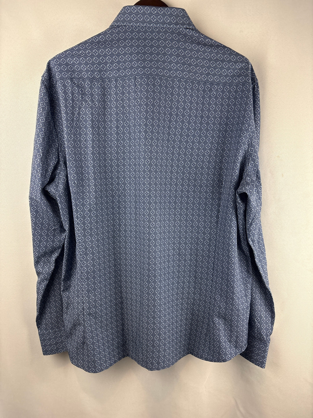 Men’s Soul of London XXL Blue Patterned Button Down