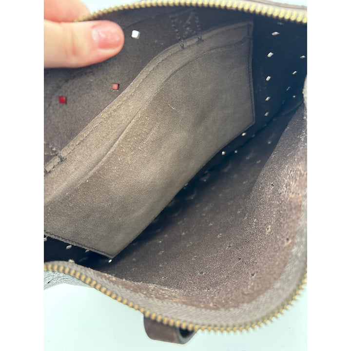 Women’s Madewell Chocolate Brown Crossbody Bag w/ Diamond Cutouts