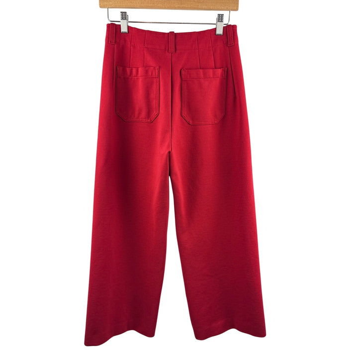 Women’s Anthropologie Size 4 Bright Red Wide Leg Slacks