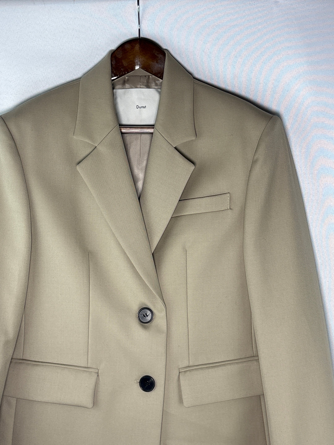 Unisex Dunst Medium Beige 2 Button Blazer