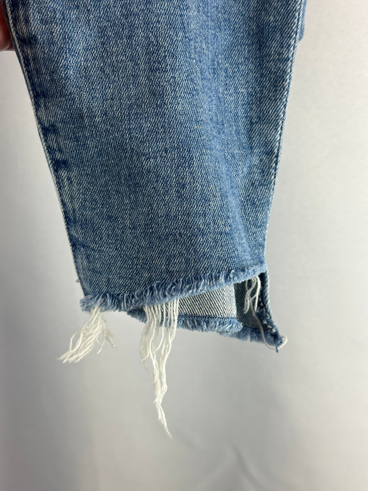 Womens Mother The Looker Ankle Step Fray Jeans Size 27