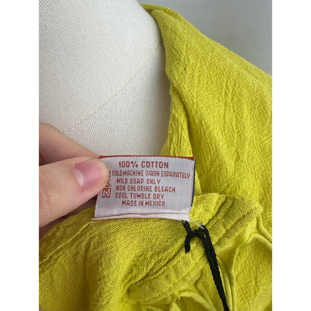 Women’s Oh My Gauze! Mustard Yellow Fringed Scarf/Shawl