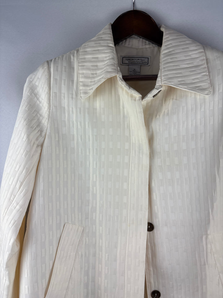 Women’s Simonton Says Medium White Overcoat