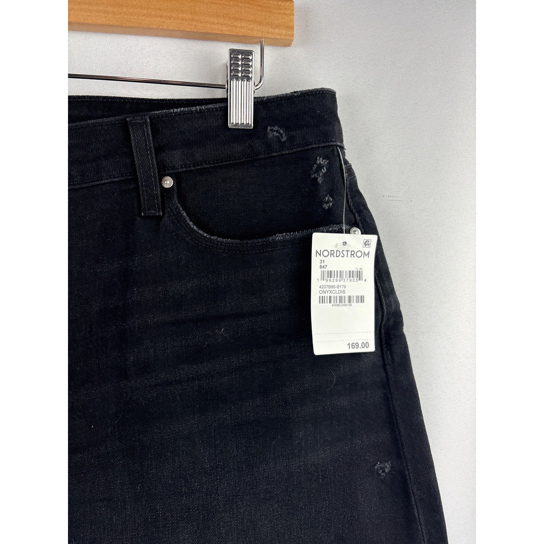 Women’s Paige Size 31 Black Mid Rise Jean Shorts