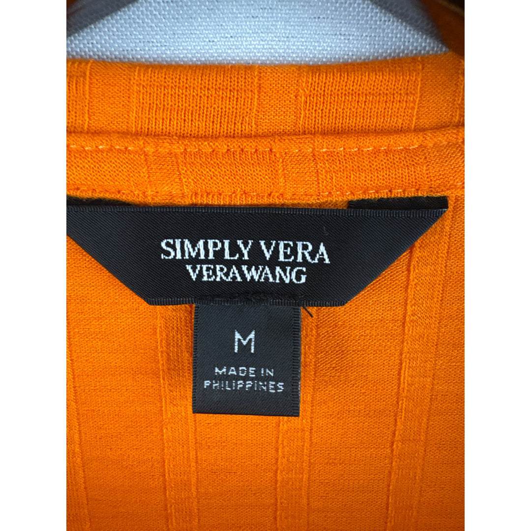 Women’s Simply Vera, Vera Wang Medium Bright Orange T-Shirt
