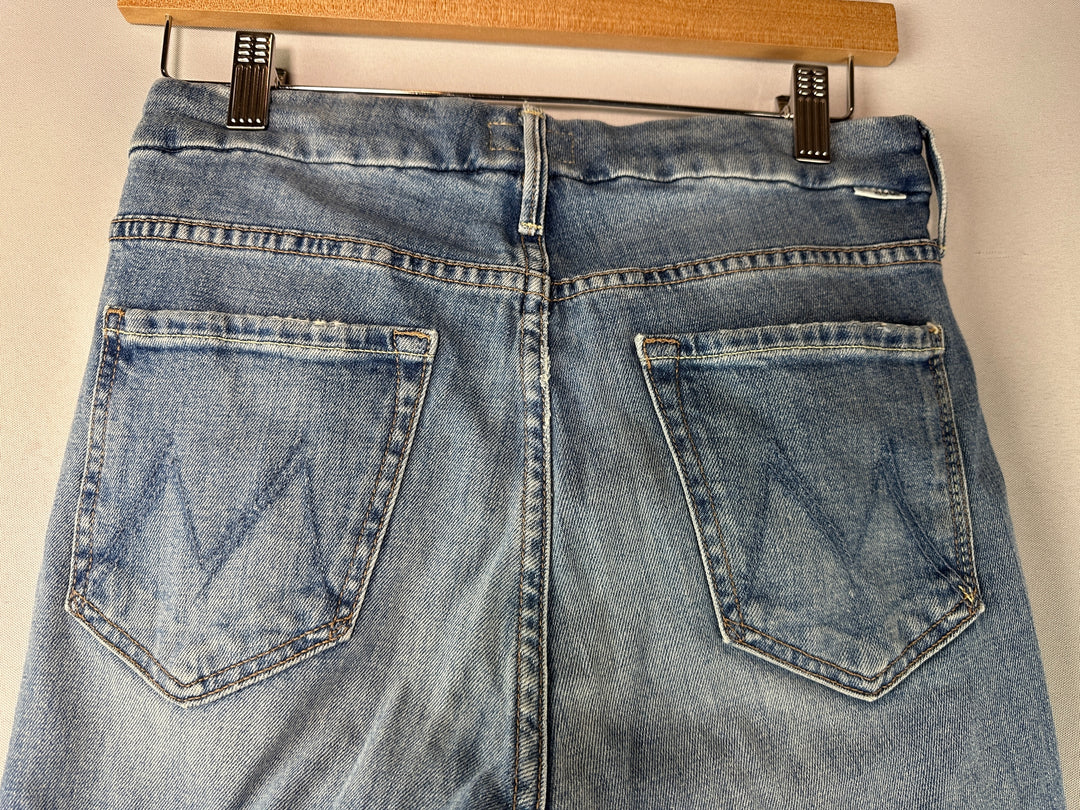 Womens Mother The Looker Ankle Step Fray Jeans Size 27