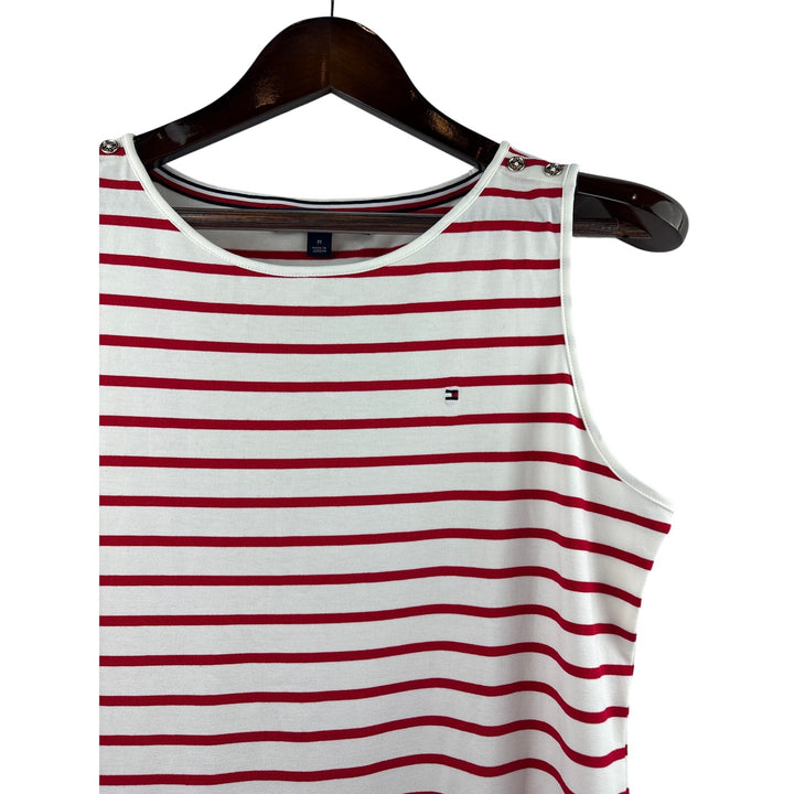 Women’s Tommy Hilfiger Medium White & Red Striped Tank