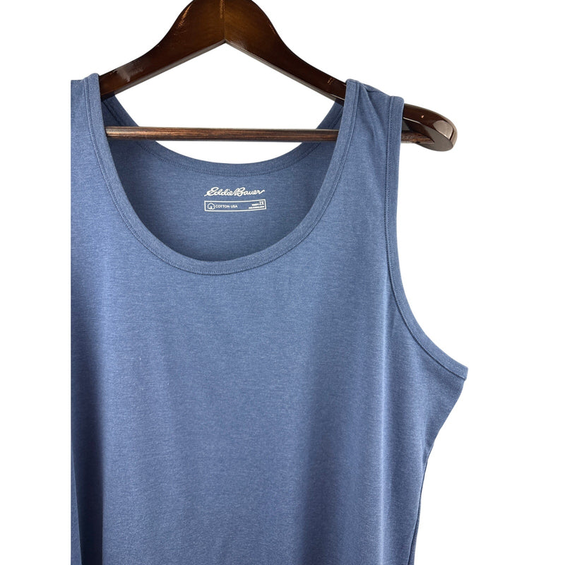 Women’s Eddie Bauer Size 2X Cornflower Blue Tank