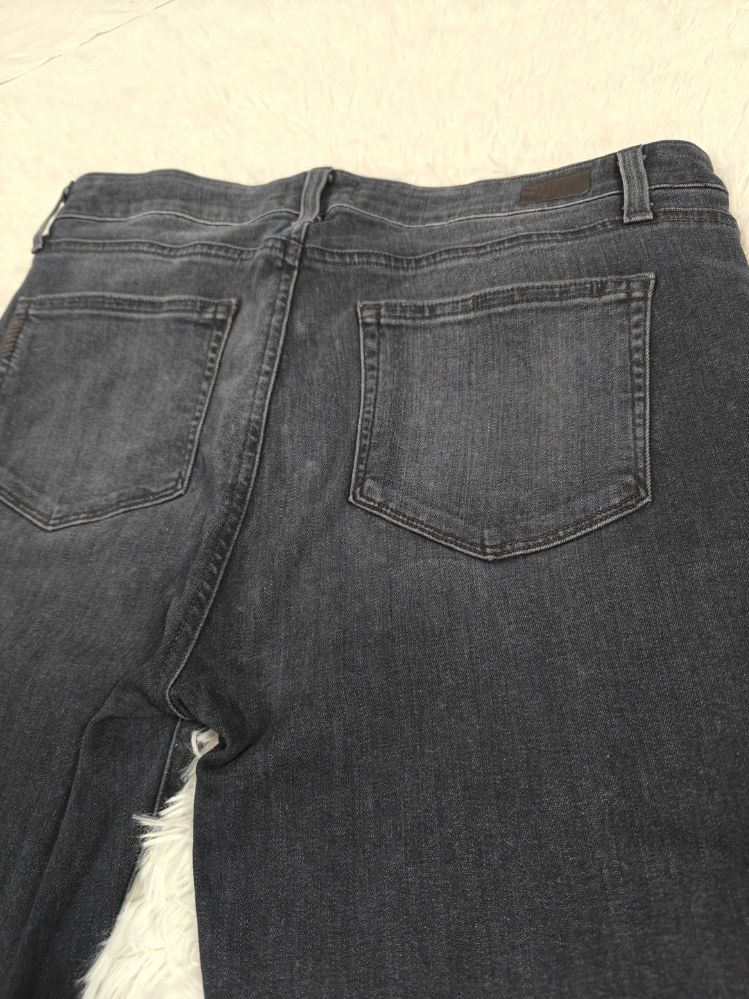 Womens Paige Bell Canyon High Rise Flare Jeans Black Size 32