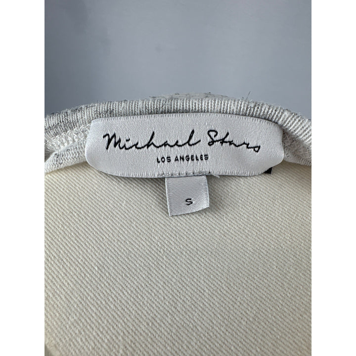 Michael Stars Womens Small Grey & White Speckled Cap Sleeve Top