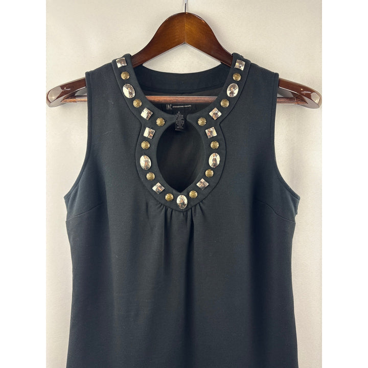 Women’s INC International Concepts Size 8 Black Sleeveless Midi Dress