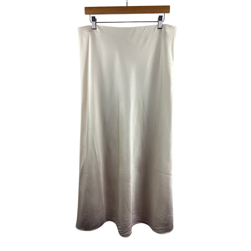 Women’s H&M Large Cream Satin Maxi Skirt