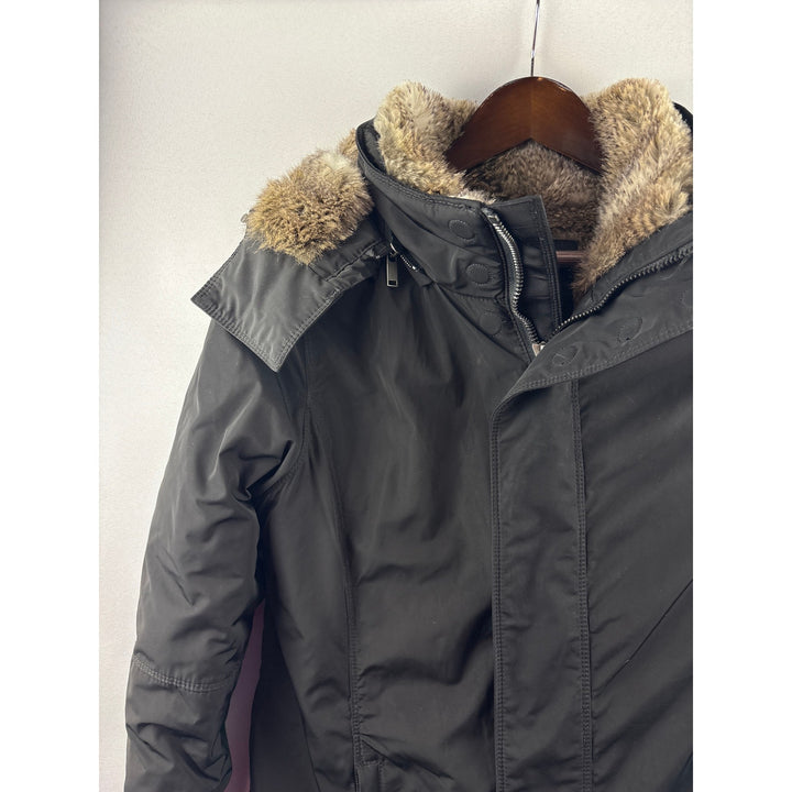 Women’s Babaton Medium Fur Lined Black Parka