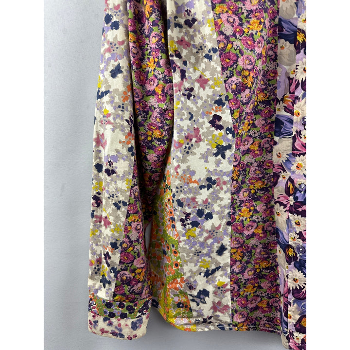 Women’s Etro Floral Button Down Blouse Size L