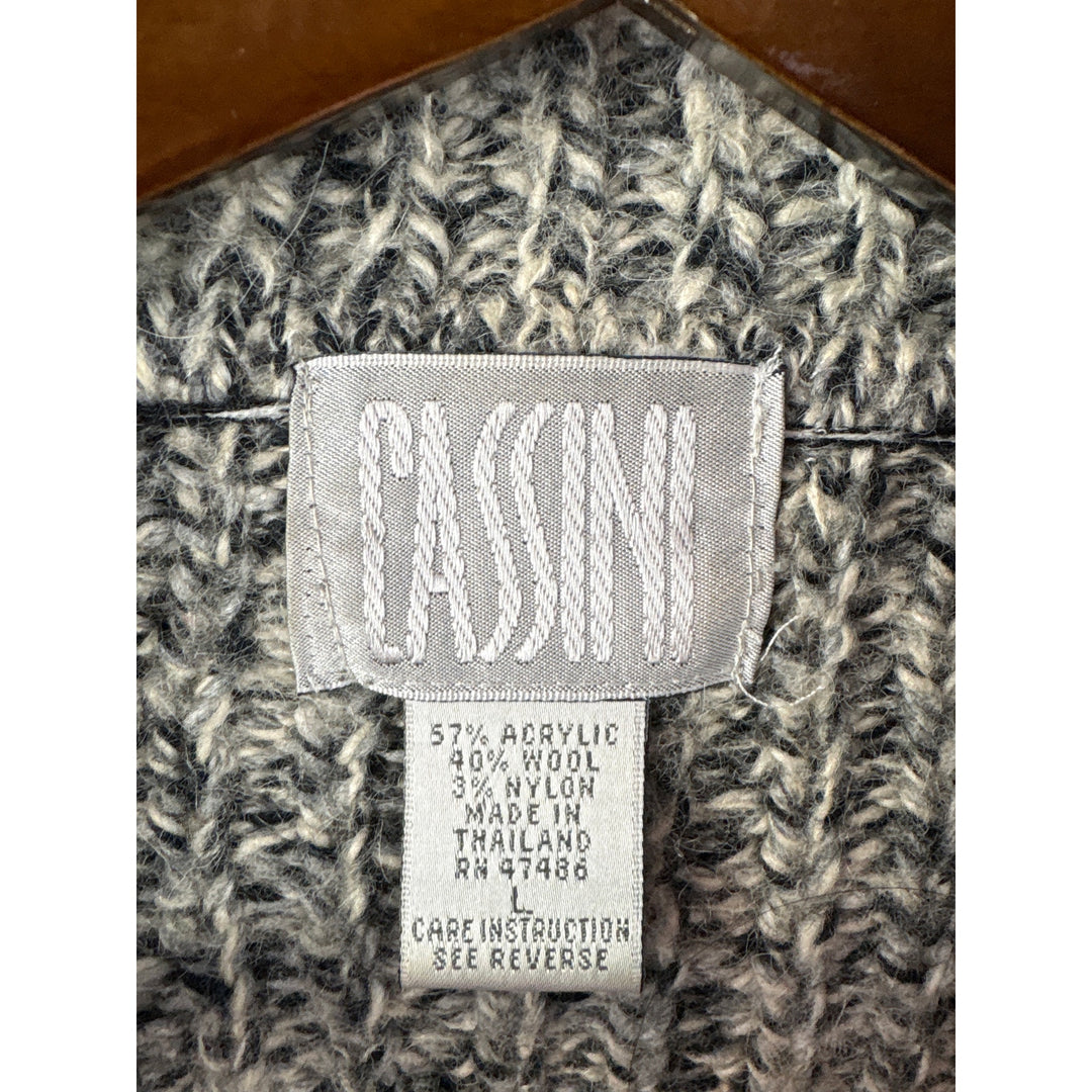 Women’s Cassini Large Gray Knit Cardigan