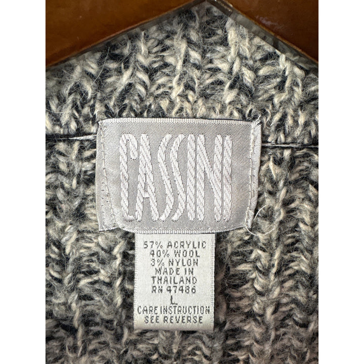 Women’s Cassini Large Gray Knit Cardigan