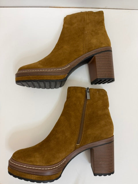 Steve Madden Shaniya Suede Platform Booties Brown NWT Sz10