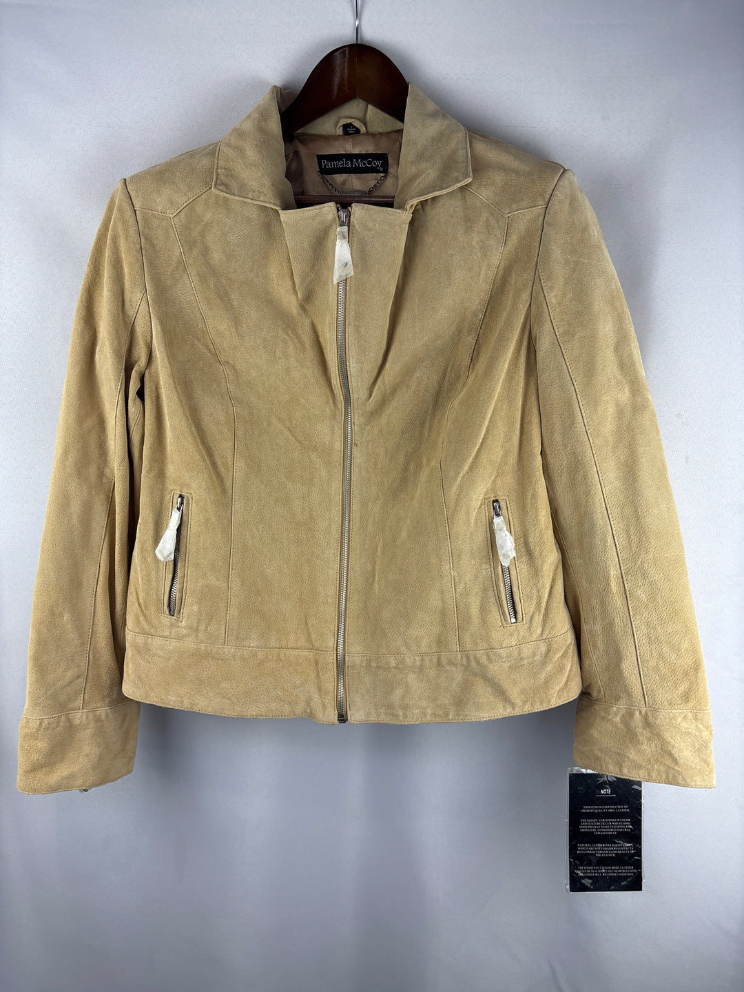 Women’s Pamela McCoy Large Tan Suede Jacket