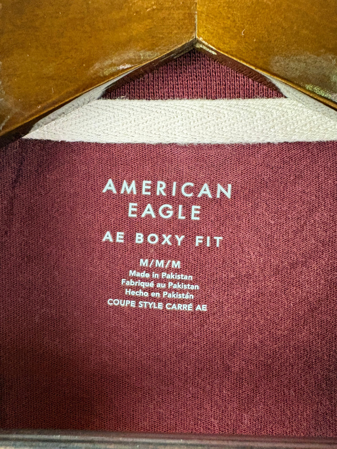 Men’s American Eagle Medium Brick Red Crewneck