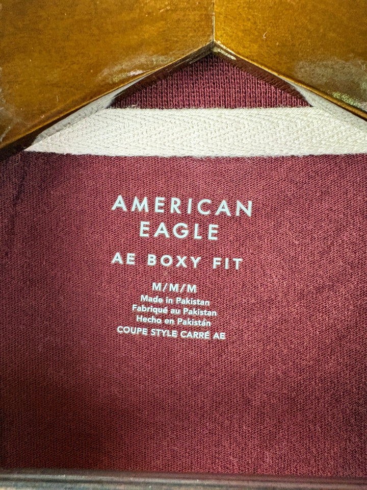Men’s American Eagle Medium Brick Red Crewneck