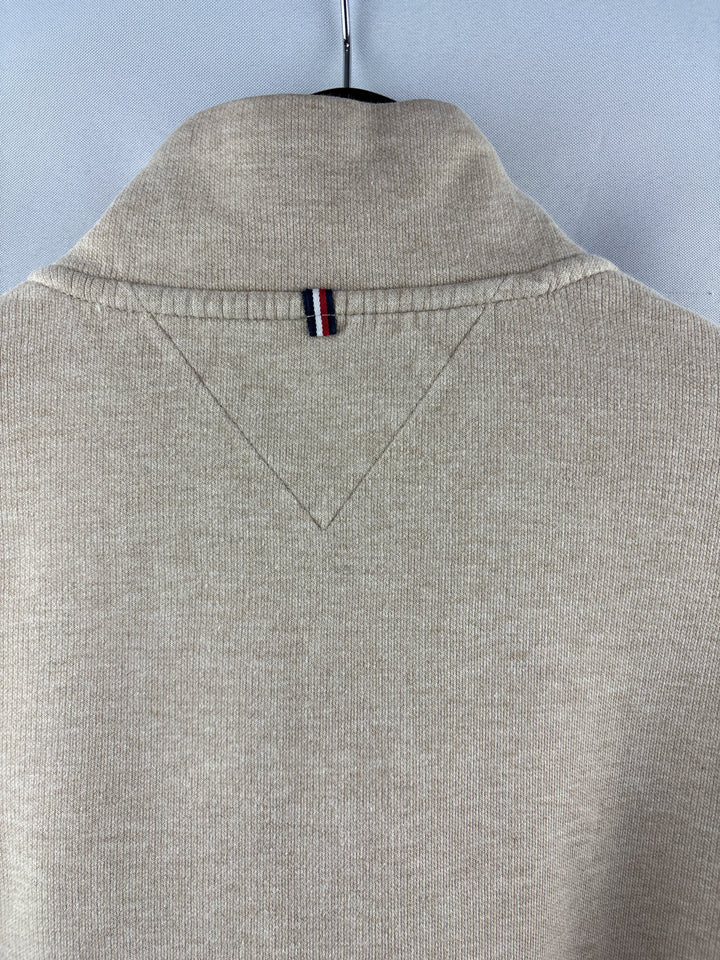 Men’s Tommy Hilfiger XXL Tan Half Zip Sweater