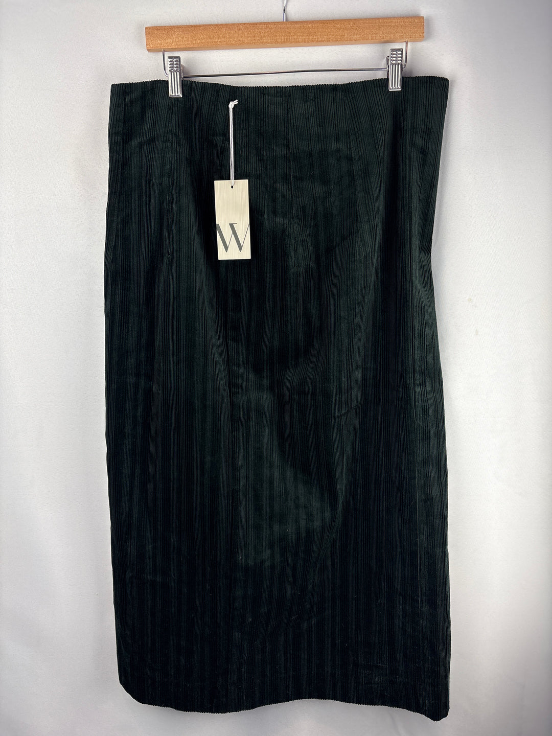 Women’s Worthington Size 16 Black Corduroy Skirt &amp; Blazer Set