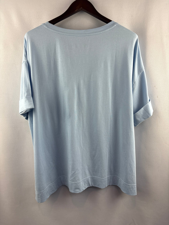 Women’s LOGO Principles XL Sky Blue Short Sleeve Shirt
