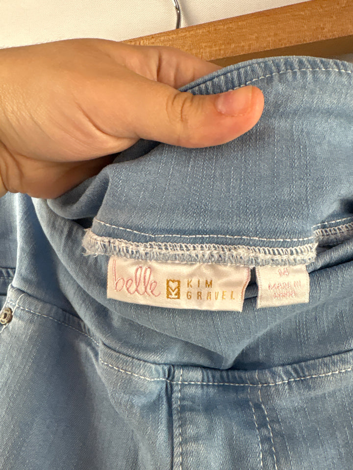 Women’s Belle Beach Kim Gravel Size 14 Blue Wide Leg Jeans