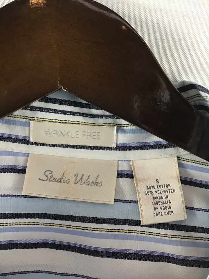 Women’s Studio Works striped button down blouse size small