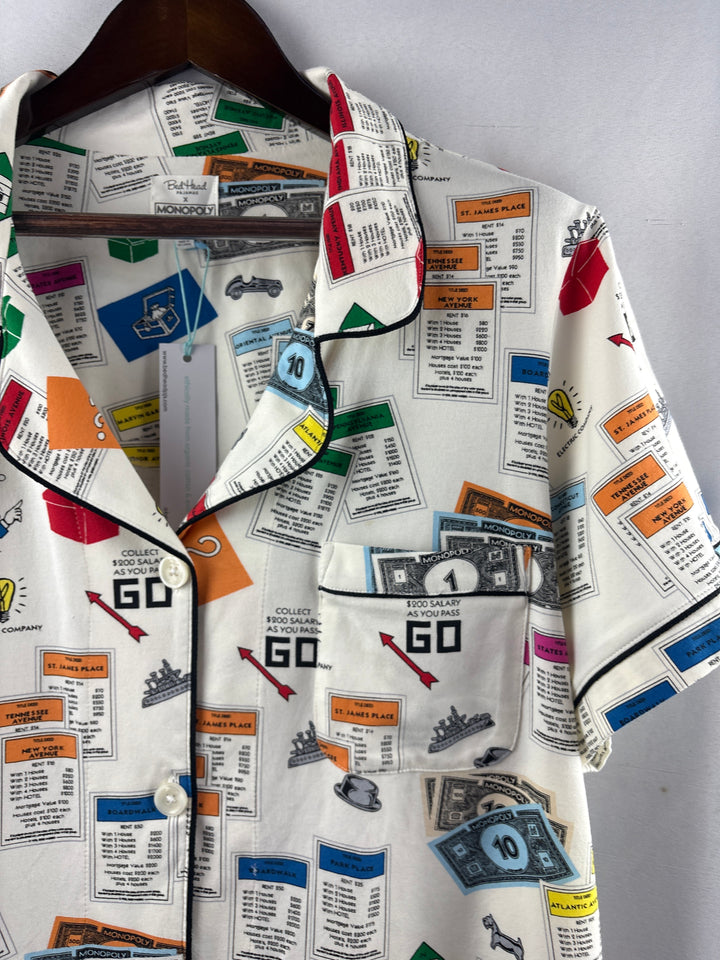 Women’s Bed Head Size 2X Monopoly Themed PJ Set