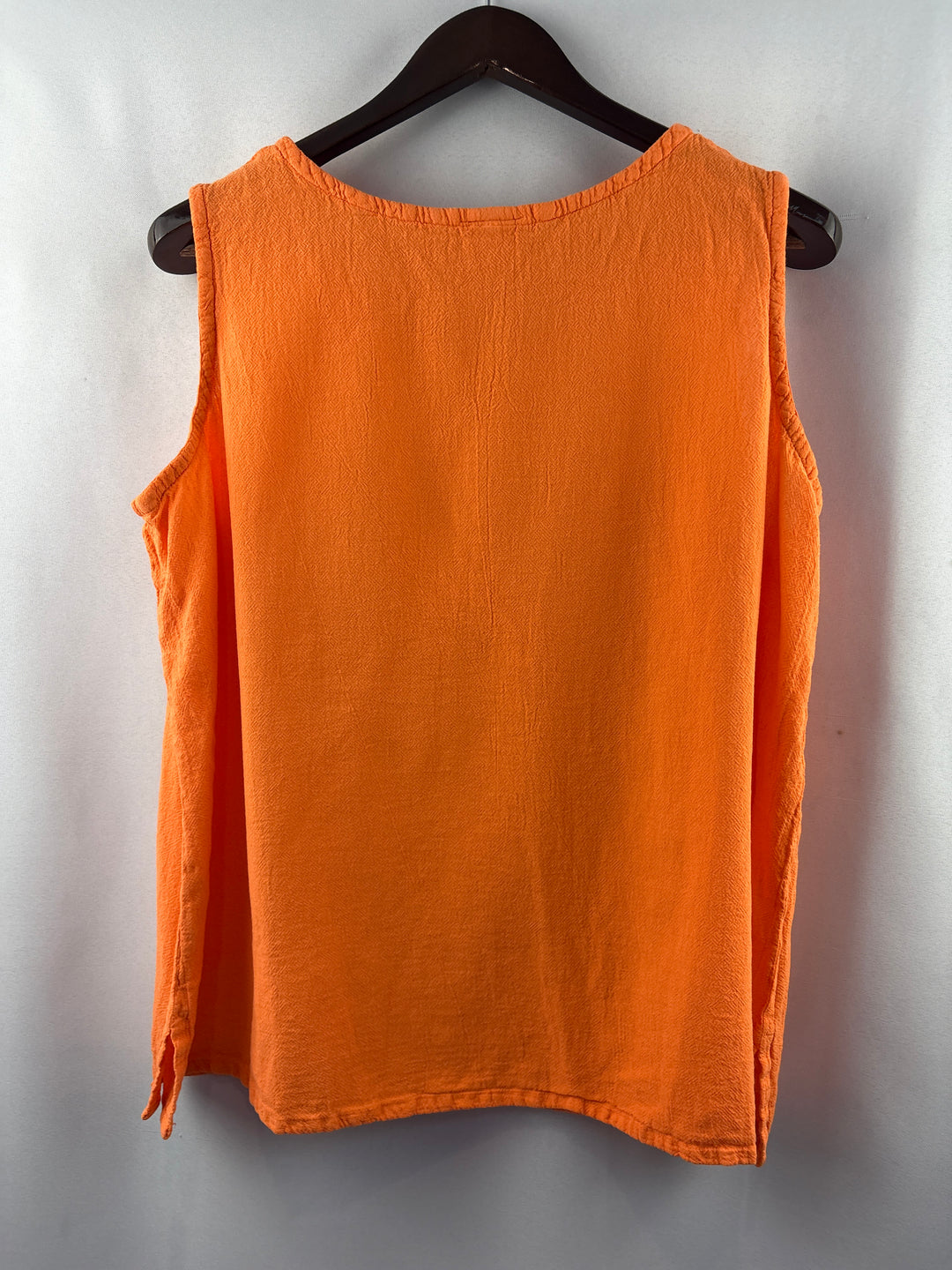 Women’s Oh My Gauze! XXL Bright Orange Sleeveless Blosue