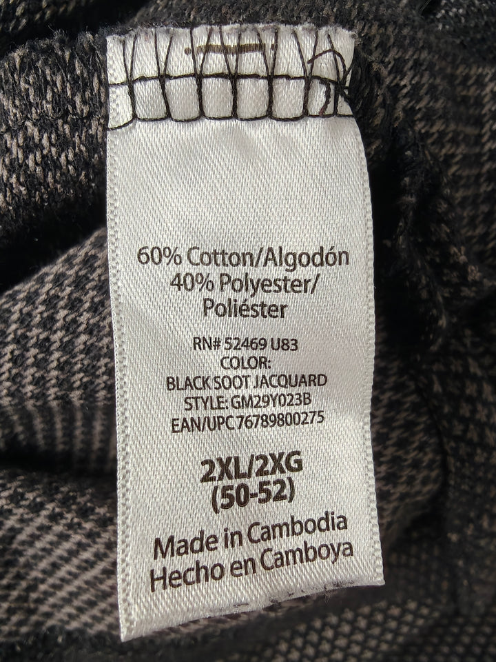 Mens George Polo Shirt Black 2XL