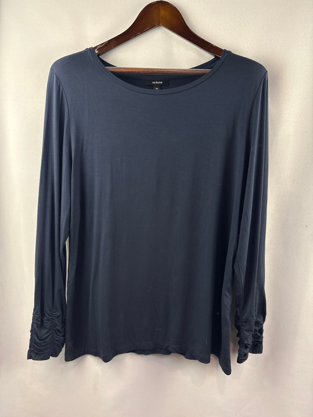 Women’s Alfani XXL Navy Blue Long Sleeve Shirt