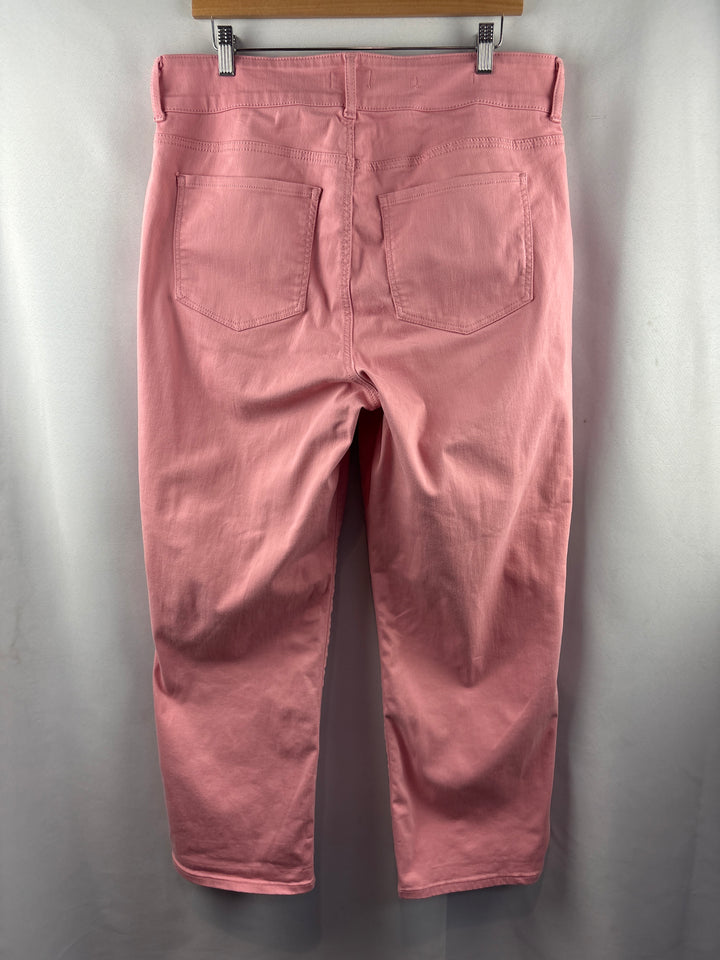 Women’s NYDJ Size 14W Bubblegum Pink Straight Leg Pants
