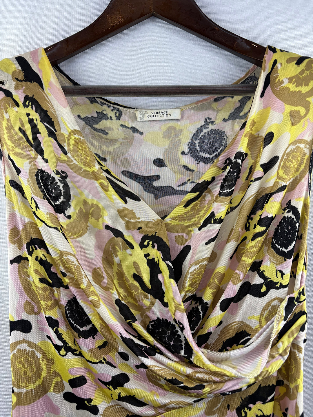Women’s Versace Collection Size 8 Multicolor Patterned Blouse