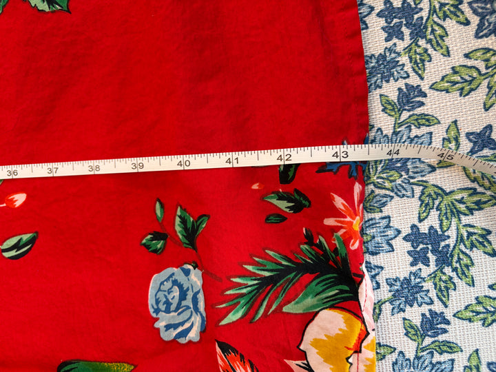NAOO Red Floral Tropical Women's Maxi Dress Size M