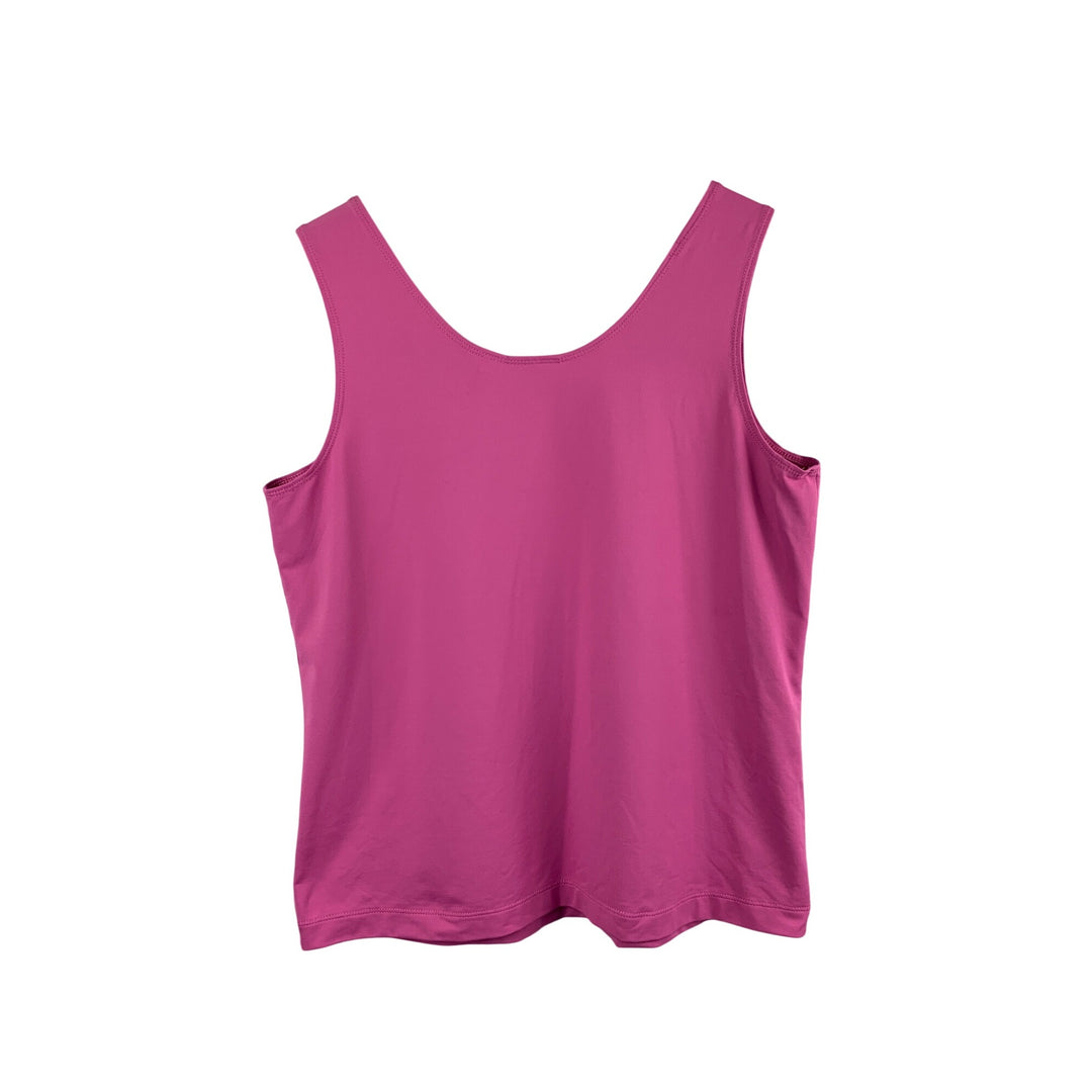 Chicos Pink Sleeveless Tank Top Size 2 Nylon/Spandex